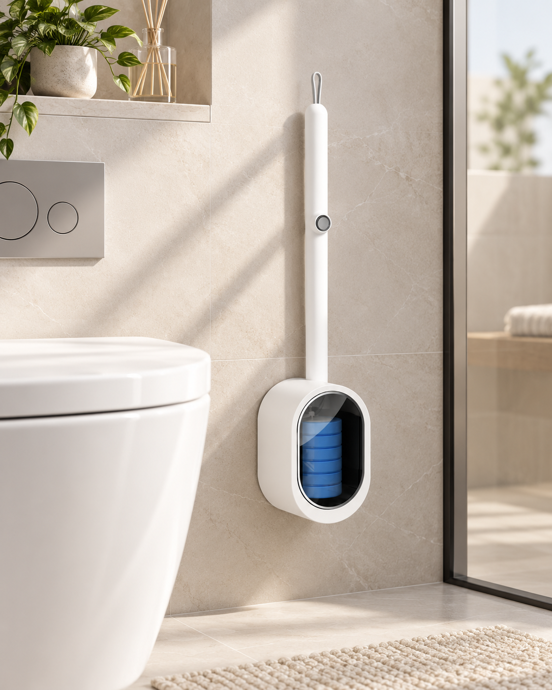 ScrubToss™ Disposable Toilet Brush | Toilet Bowl Wand Kit